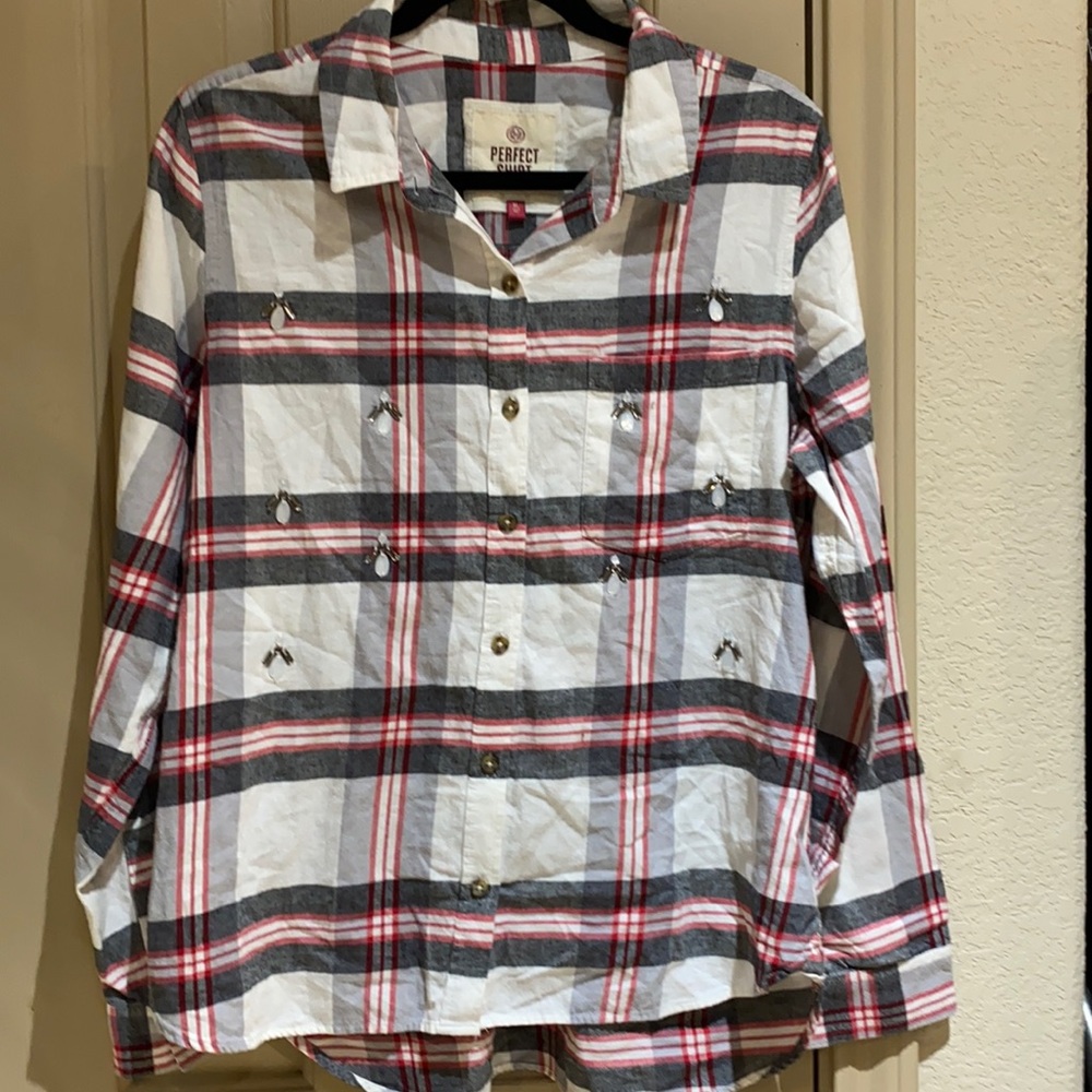American Heritage Perfect shirt  button blouse.